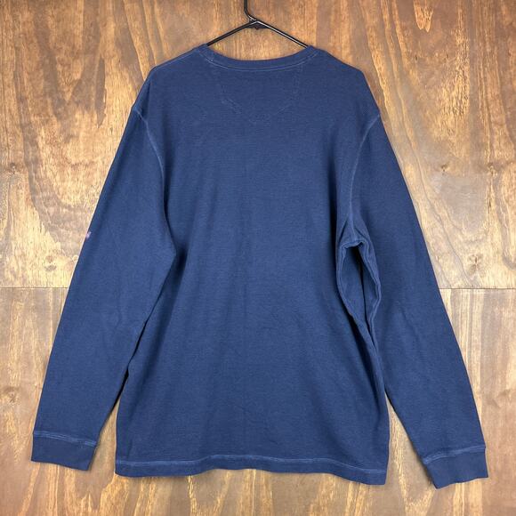Eddie Bauer Mens Sweatshirt Blue Moose Graphic Thermal Pullover Long Sleeve TXL - Picture 10 of 14